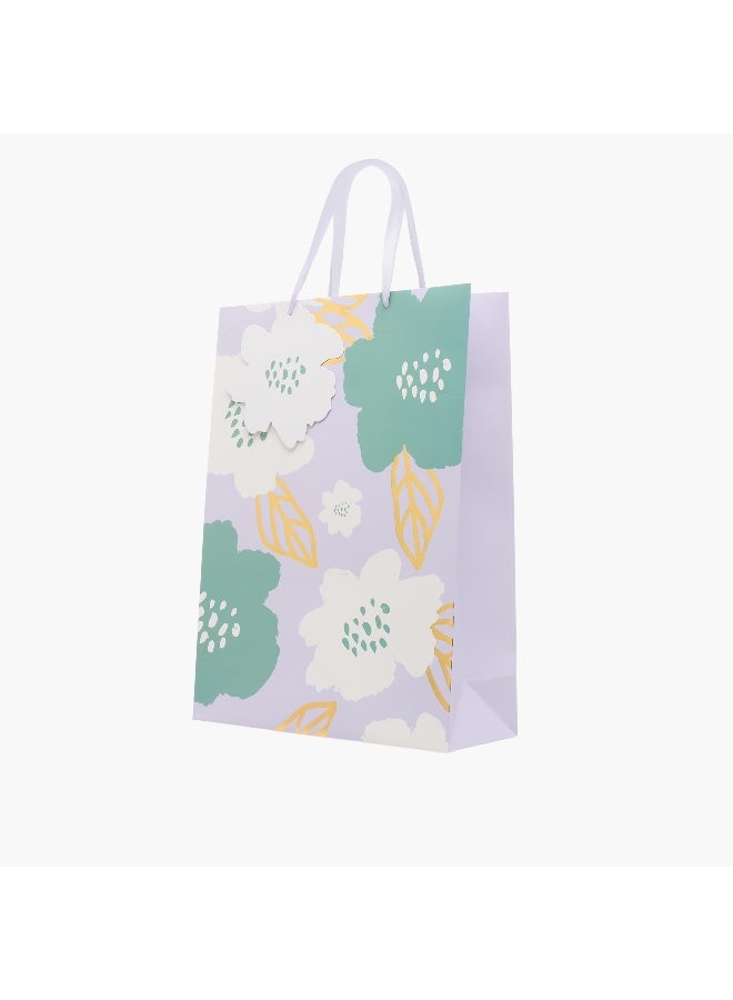 Findz Leaf Print Paper Gift Bag - Extra Large - Image 2
