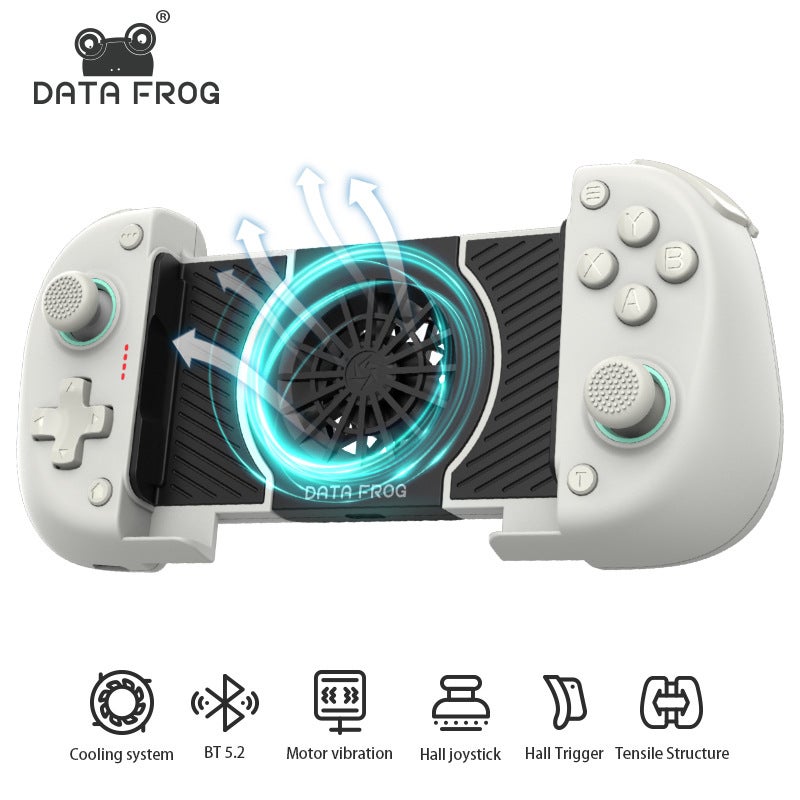 داتا فروج ذراع تحكم ألعاب بلوتوث قابل للتمدد من DATA FROG مع مروحة تبريد وعصا تحكم هول، حاصل على شهادات CE/ROHS/FC - Image 2