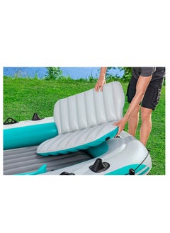 بست واي Bestway Inflatable Pontoon 5 Seater Elite X5 Raft Set 364*166 cm - No:65159  - Image 3