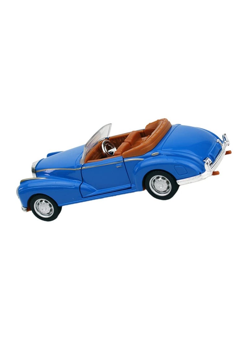 SYOSI - Vintage Car Model Retro Car Model Toy Diecast Vehicle Classic Car Figurine Collectible for Kids Adults Gift Car Lover Present Blue - Image 1