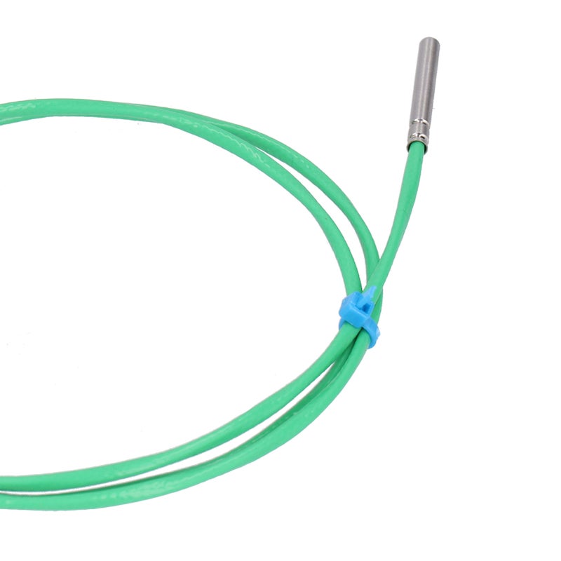 KType Thermocouple Probe Silicone Super Soft Temperature Measuring Line 0200℃ Green 4x30mm(2meter ) - Image 3