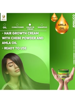 AMALICO Amla Cream With Chebe Powder for Hair Growth leave-in 360 GM  - Image 3