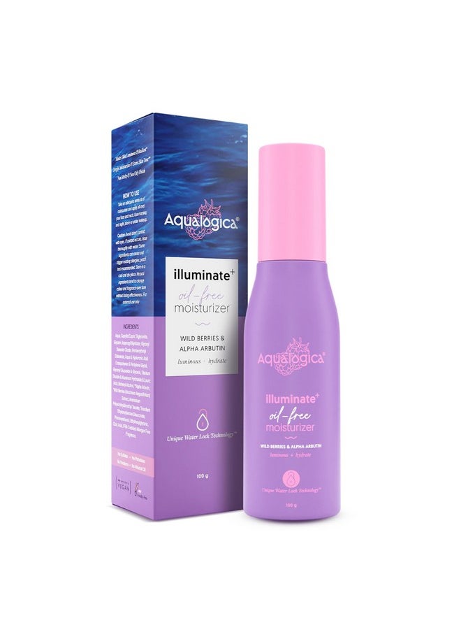 Aqualogica - 'S Lightweight Moisturizer For Face | Hyaluronic Acid & Alpha Arbutin | Hydrating & Oil-Free | For Women & Men - 100G - Image 1