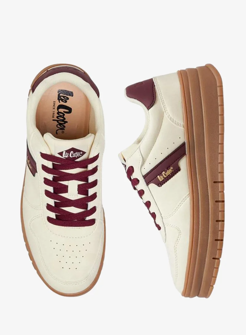 Lee Cooper Women's Perforated Lace-Up Sneakers