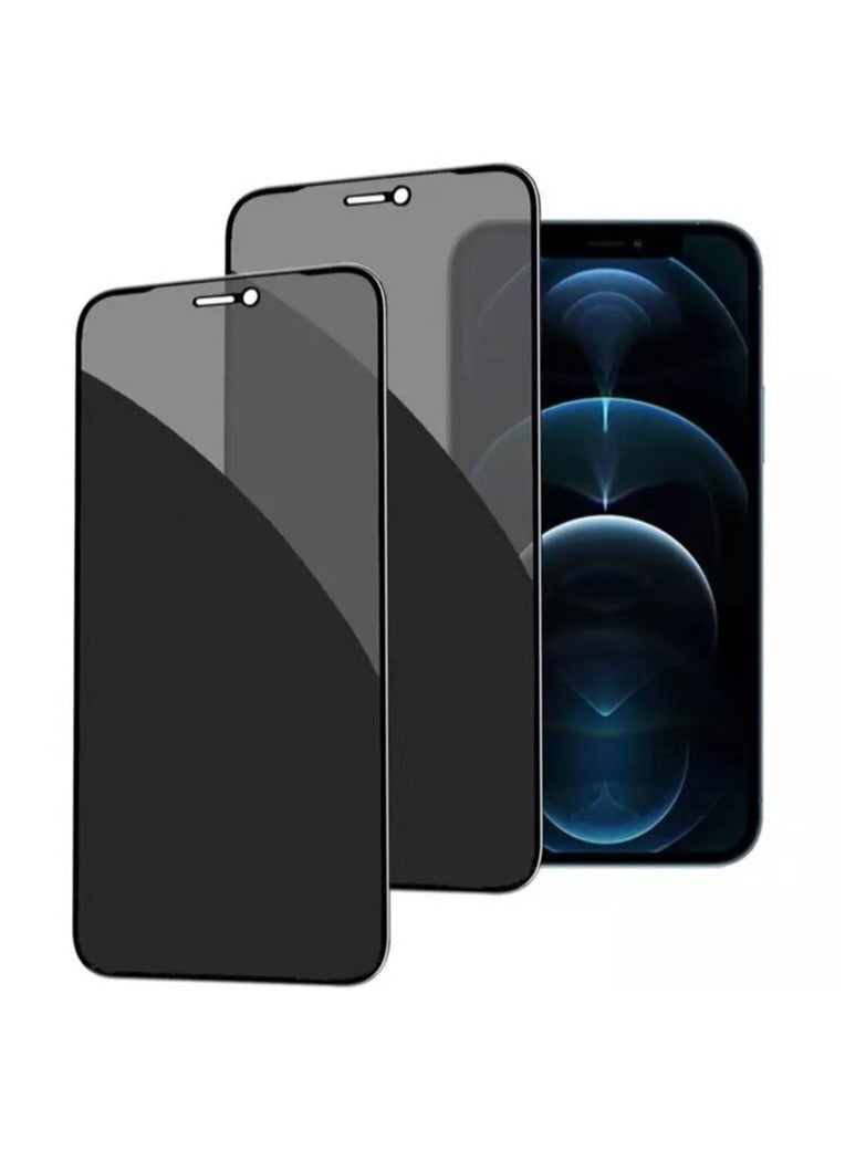 HuHa (2 Pack) for iPhone 13 Pro Max Privacy Tempered Glass Screen Protector Anti-Scratch with Back Camera glass Alignment Frame Bubble Free Scratch Resistant  - Image 1