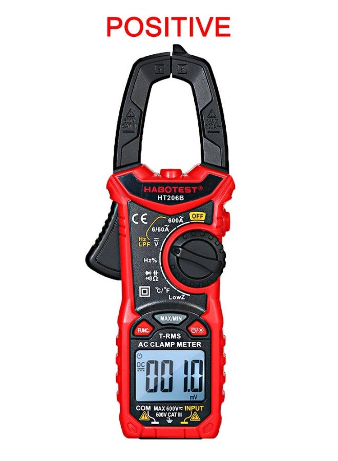 HABOTEST AC/DC Digital Clamp Meter for Measuring AC/DC Voltage , AC/DC Current, Frequency, Duty Cycle, Diode, Resistance, Continuity, Transistors  Test, NCV Clamp Multimeter - Image 4