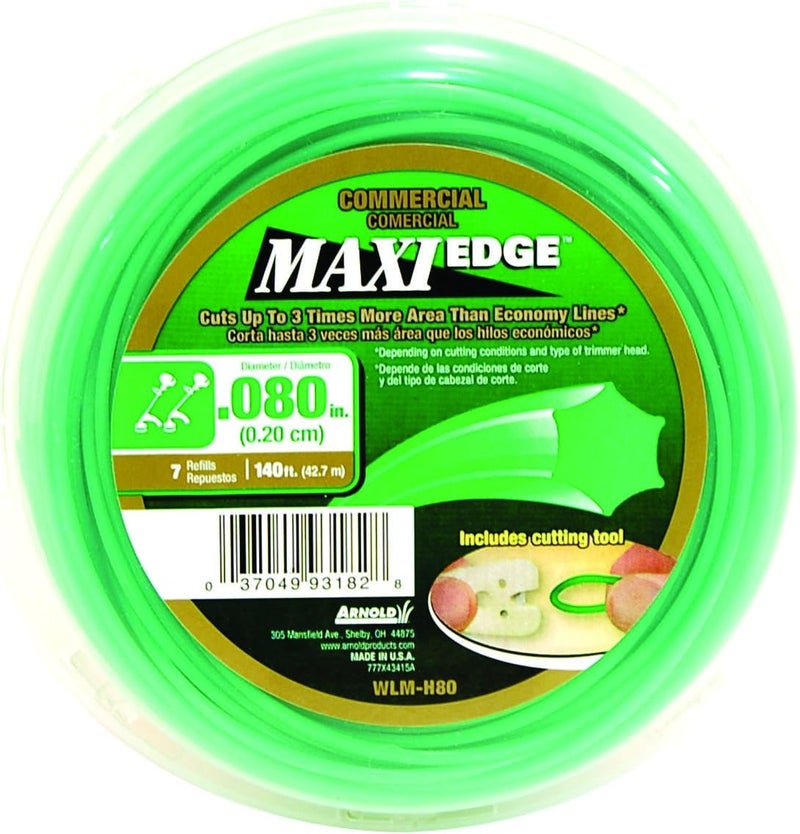 Maxi-Edge .08-Inch x 140-Foot Commercial Grade Trimmer Line