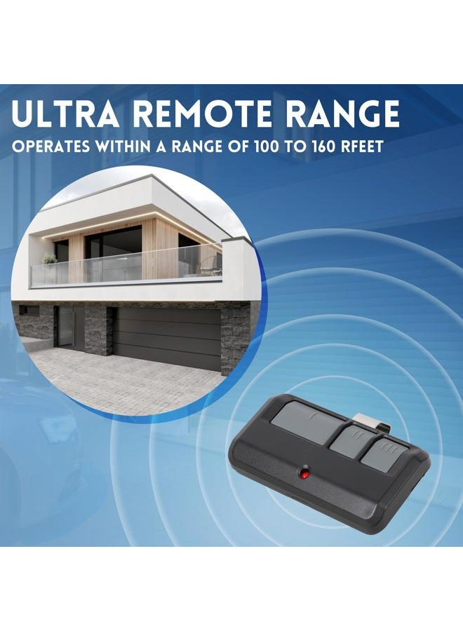 CreaCity 2 for Chamberlain LiftMaster Craftsman Garage Door Opener Remote 893LM 893MAX 971LM Universal with Extra Battery - Image 4