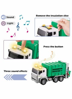 Y&D Garbage Truck Toy, 12" Trash Recycle with Sound and Light  - Image 5