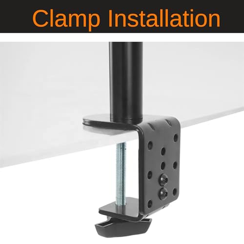 Gadget Wagon 13 to 27 inches Adjustable Monitor Desk Arm 180 Degree Swivel Screen (18) - Image 4