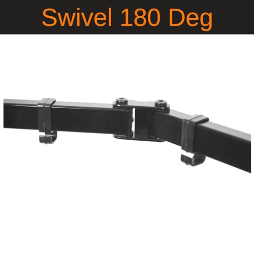 Gadget Wagon 13 to 27 inches Adjustable Monitor Desk Arm 180 Degree Swivel Screen (18) - Image 5