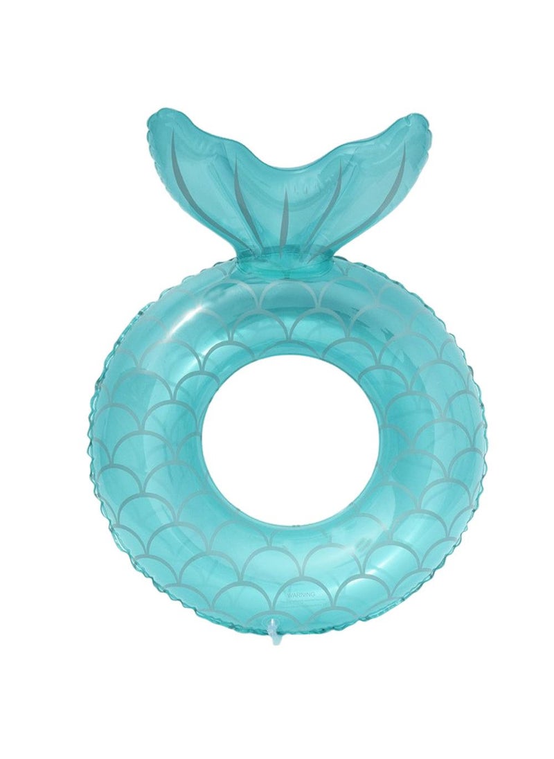 Y&D Giant Mermaid Tail Pool Float PVC Inflatable Floats Mermaid Swimming Ring for Women Green-B 70CM  - Image 1