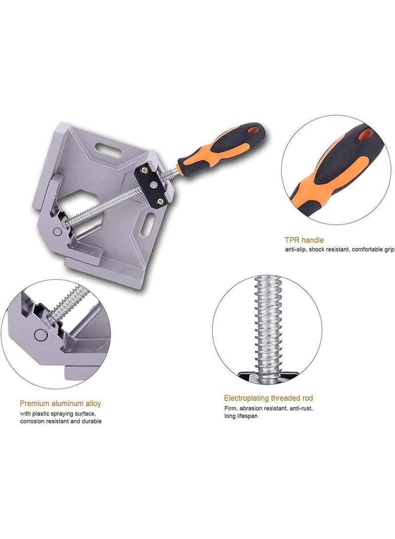 GGOOT Hardware Woodworking Tools Single Handle Right Angle Clamp Aluminum Alloy Welding Pliers Woodworking Clamp Angle Clamp Photo Frame Tool  - Image 4