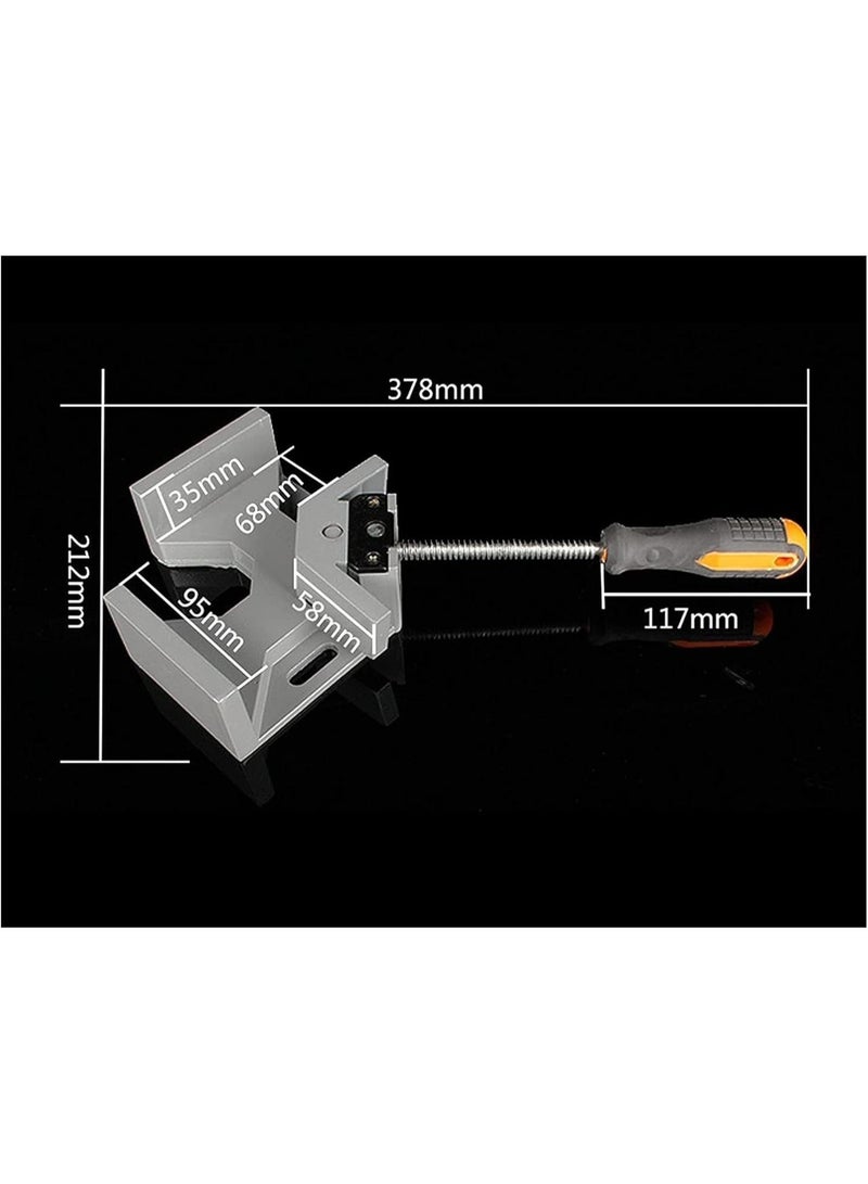 GGOOT Hardware Woodworking Tools Single Handle Right Angle Clamp Aluminum Alloy Welding Pliers Woodworking Clamp Angle Clamp Photo Frame Tool  - Image 2