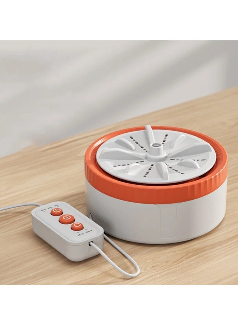 Mini Portable Washing Machine with 3-Speed Timer USB Rotating Turbine for Washing Underwear and Socks Compact Travel Washer  - Image 1
