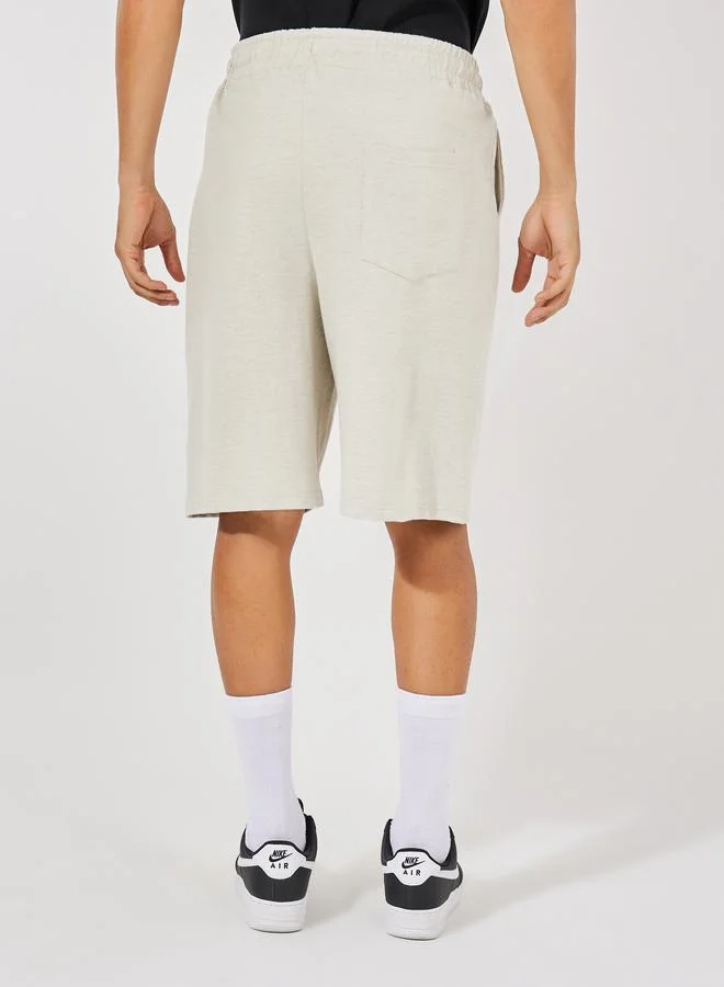 Styli Essentials Print Oversized Cotton Shorts