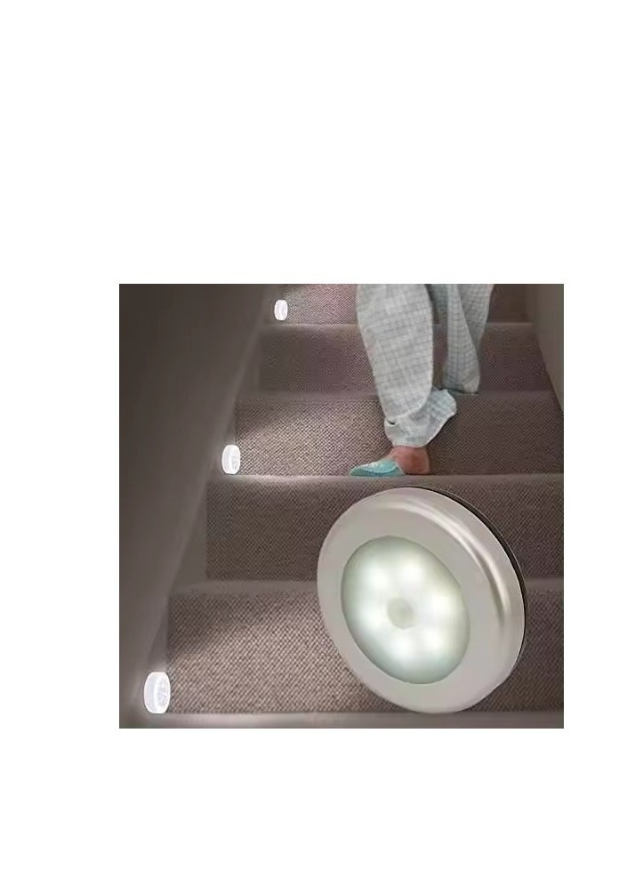 The Aura - Cabinet lamp package of 6 Led Night Light Automatic On/Off Stick-on Anywhere Battery Operated Cordless LED Motion Sensor Light - Image 1