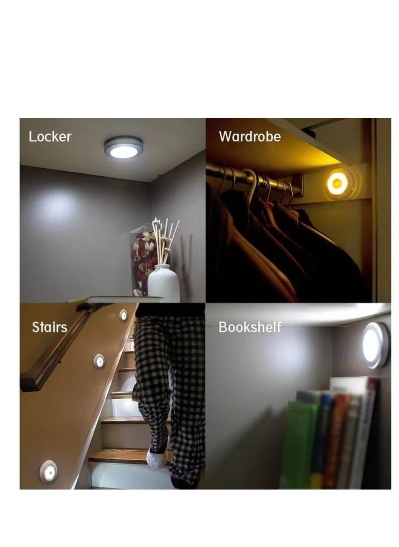 The Aura - Cabinet lamp package of 6 Led Night Light Automatic On/Off Stick-on Anywhere Battery Operated Cordless LED Motion Sensor Light - Image 1