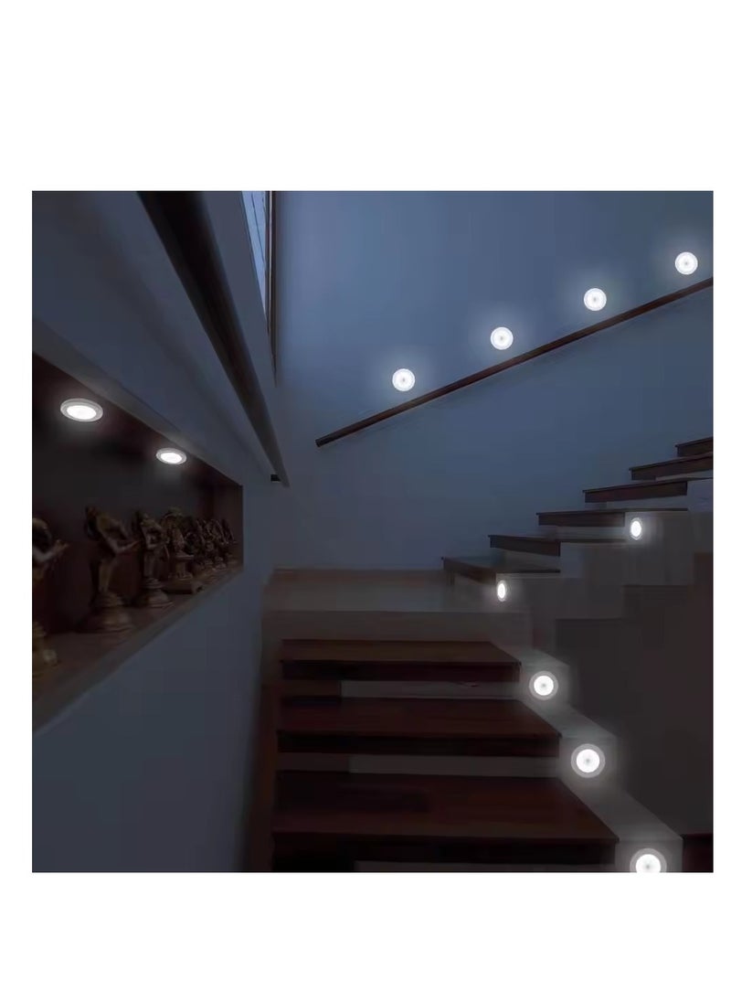 The Aura - Cabinet lamp package of 6 Led Night Light Automatic On/Off Stick-on Anywhere Battery Operated Cordless LED Motion Sensor Light - Image 1