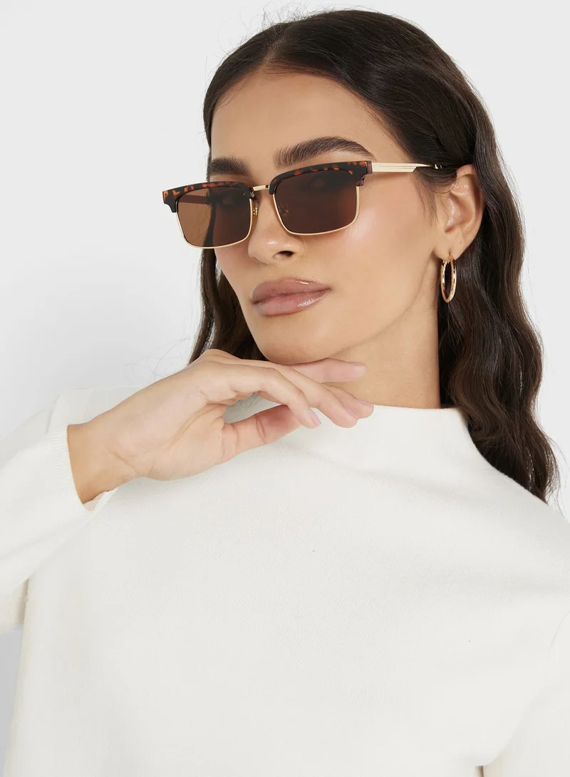 Ginger Clubmaster Sunglasses