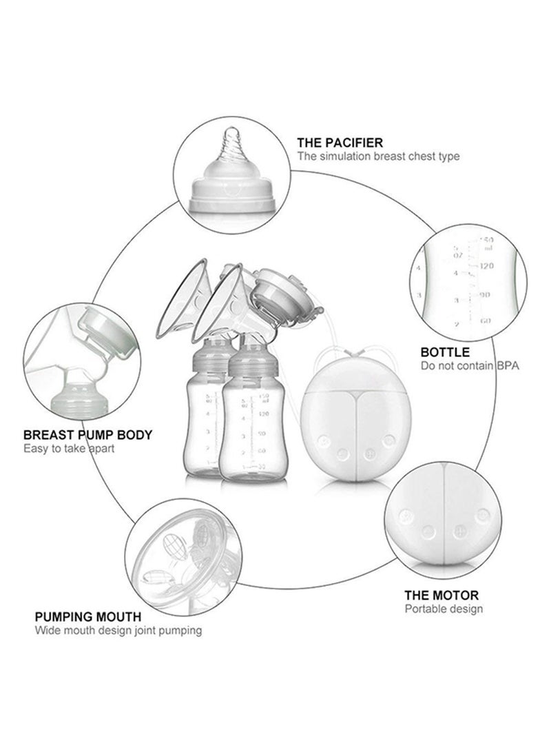 دير ايفري Pack Of 2 Superior Wearable Hands Free Electric Painless Automatic Breastfeeding Breast Pump - Image 5