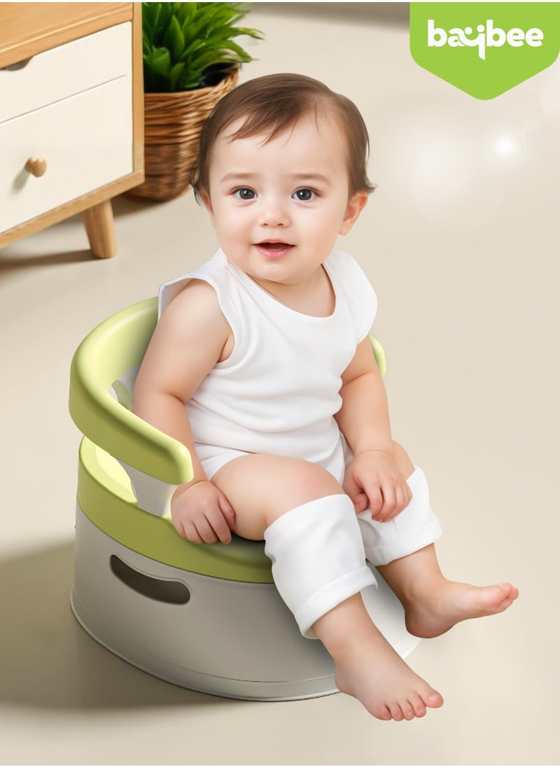 BAYBEE - Baybee Giggle Baby Potty Training Seats|Potty seat for Kids-Potty Toilet Seat with Removable Tray BPA Free|Toddler Toilet Seat 1-3 Years Boy's Girl's Green - Image 1