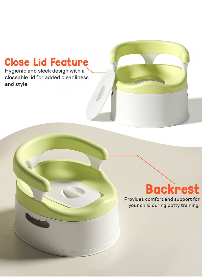 BAYBEE - Baybee Giggle Baby Potty Training Seats|Potty seat for Kids-Potty Toilet Seat with Removable Tray BPA Free|Toddler Toilet Seat 1-3 Years Boy's Girl's Green - Image 1