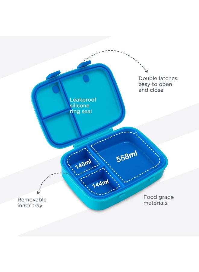 HYDROBREW Smart Serve Bento Lunch Box 847ml, Aqua Drift - Image 4
