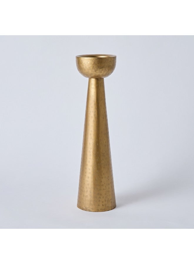 Home Box Arizona Metal Hammered Conical Pillar Candleholder 11 x 11 x 43.5 cm - Image 5