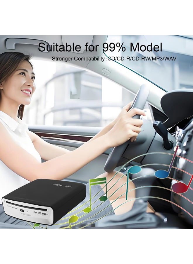 OAUW Portable CD Player for Car with Bluetooth and USB Connection,USB External Universal Cars CD Player for Car Audio Systems/TV/MacBook pro/Laptops Desktops/Bluetooth Speaker with Plug and Play - Image 5