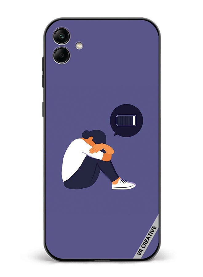 VR CREATIVE Protective Case Cover For Samsung Galaxy A04 Battery Low Design Multicolour - Image 1