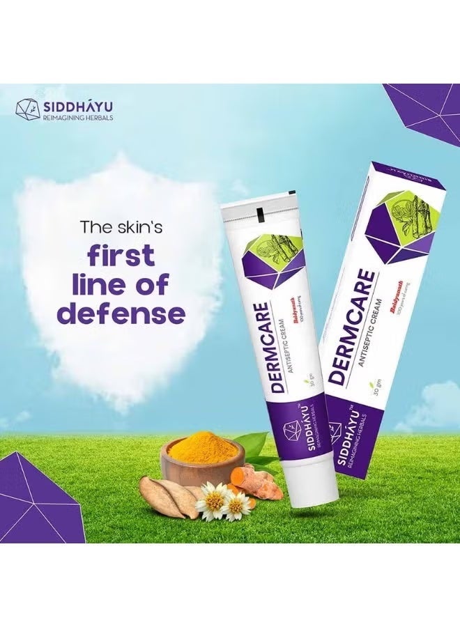 SIDDHAYU Dermcare Antiseptic Cream For Wounds & Burns 30gm - Image 3