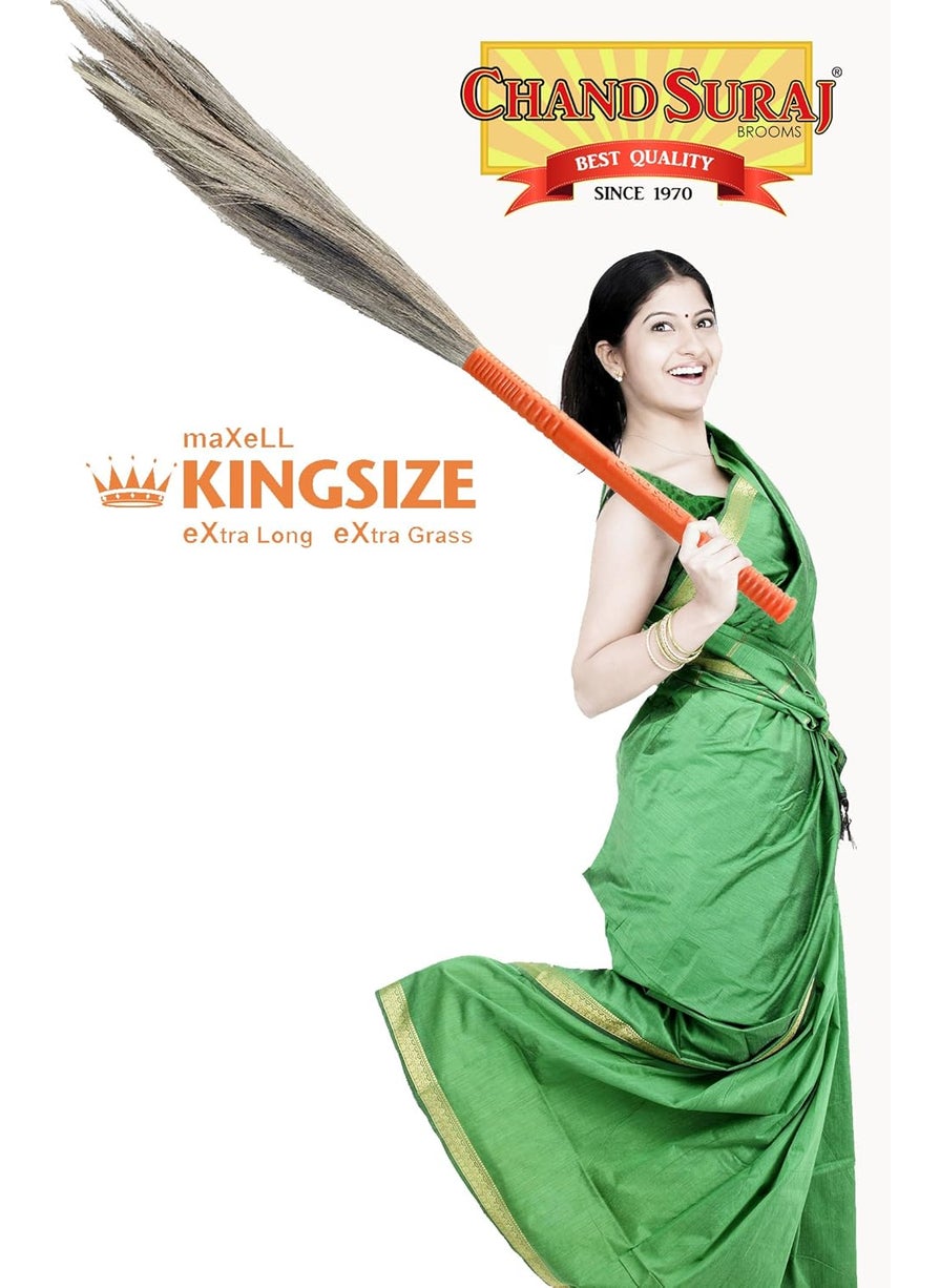 CHAND SURAJ Chand Suraj Maxel Kingsize Brooms for Cleaning Floor 2 Pcs  - Image 3