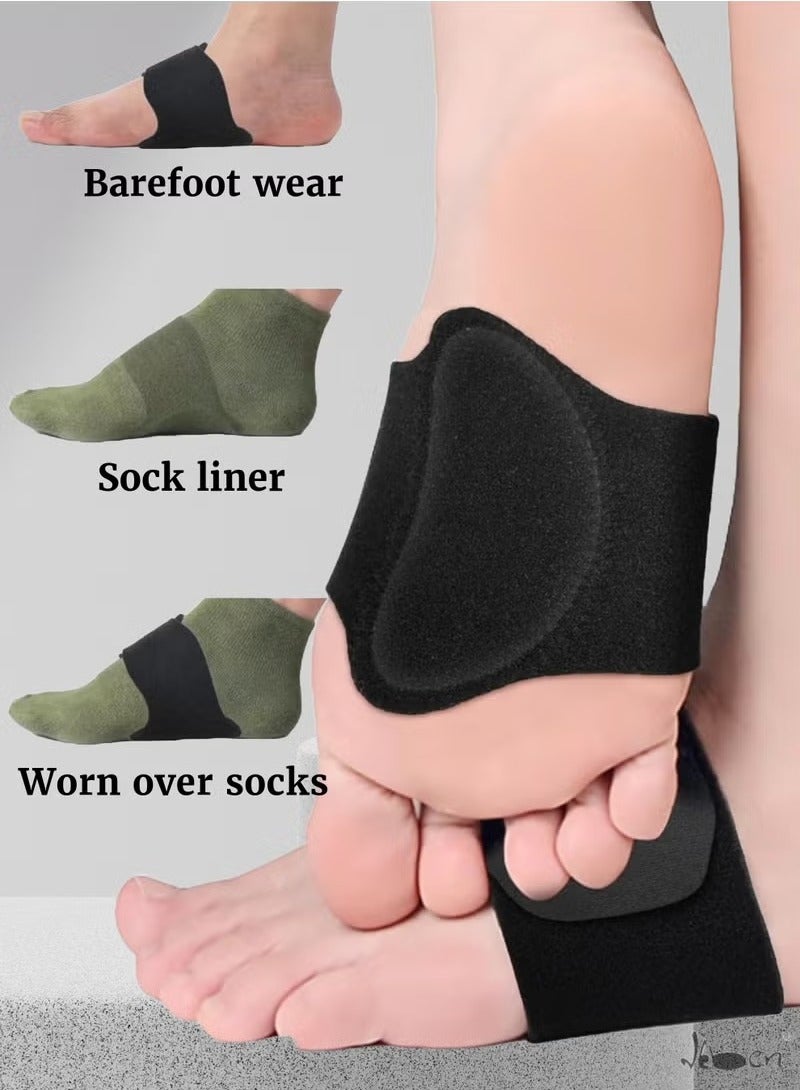 Orthotic Arch Support Plantar Fasciitis Relief Arch Support Brace Foot Pain Relief Flat Feet Insoles Gel Arch Support Cushions Flat Feet Support Orthopedic Foot Care Gel Pads - Image 3