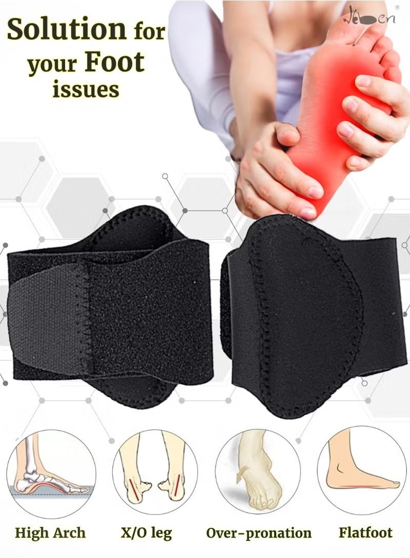 Orthotic Arch Support Plantar Fasciitis Relief Arch Support Brace Foot Pain Relief Flat Feet Insoles Gel Arch Support Cushions Flat Feet Support Orthopedic Foot Care Gel Pads - Image 5