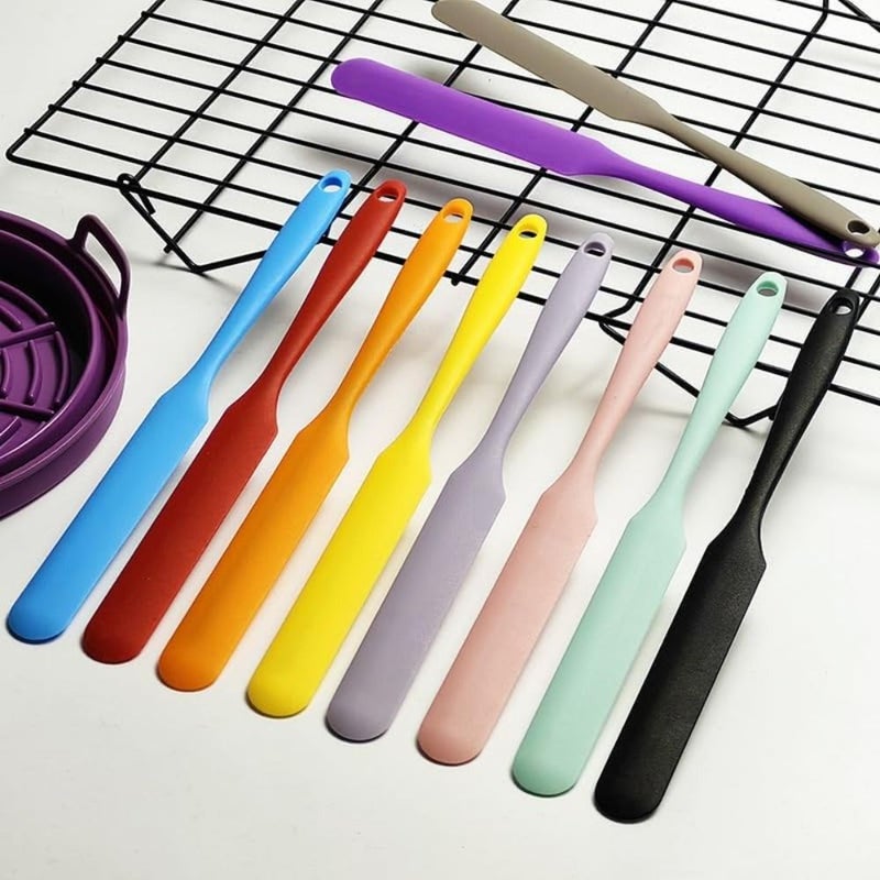 Red Silicone Spatula and Cookie Scoop for Baking Cooking Versatile Kitchen Tool - Image 5