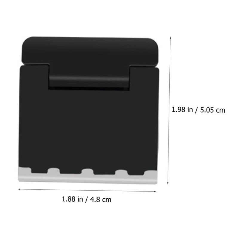 Foldable Laptop Stand 4 Pack Ergonomic Riser with Airflow Cooling Portable Holder Black - Image 3