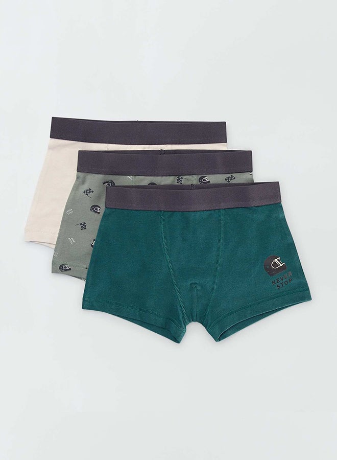 Kiabi Boy Pack Of 3 Pairs Of Printed Boxer Shorts  - Image 1