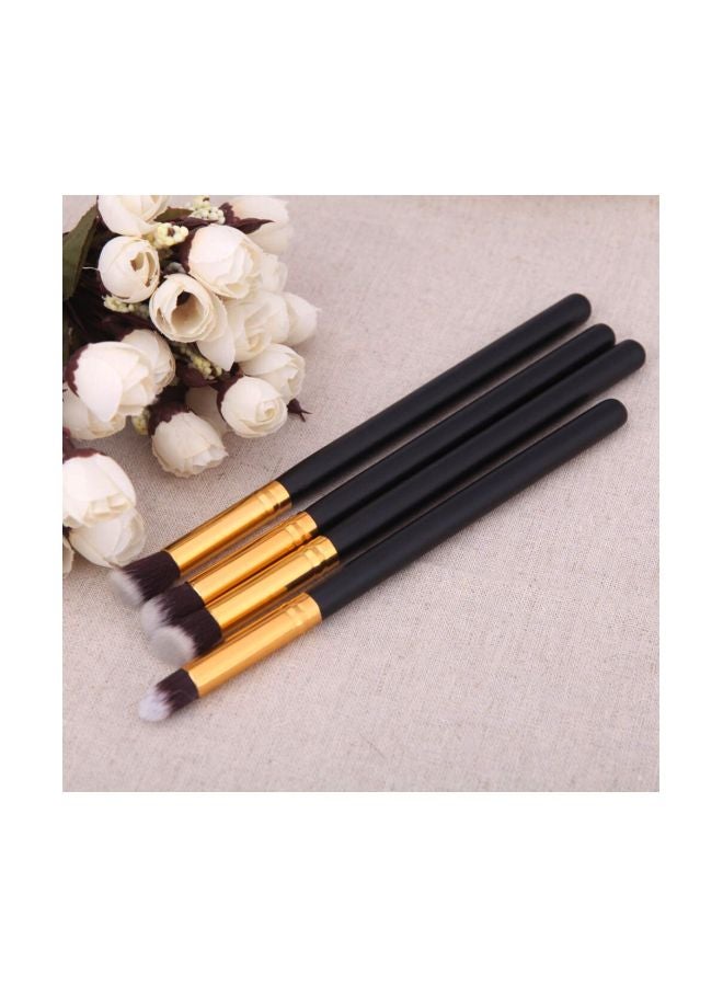 Beauenty 4-Piece Make Foundation Brush Set Black/Gold - Image 3