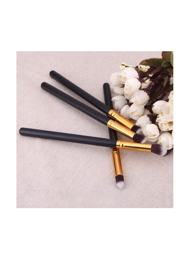 Beauenty 4-Piece Make Foundation Brush Set Black/Gold - Image 2