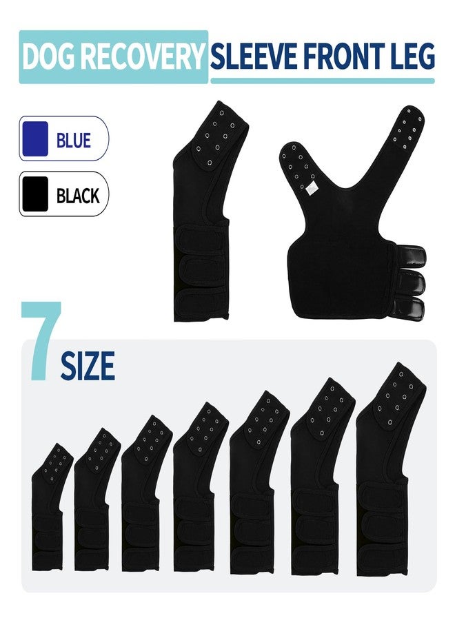 ROZKITCH Dog Leg Sleeve for Front Legs, Dog Elbow Protector for Joint Pain & Wound Healing, Dog Cone Collar Alternative Anti-Licking Dog Surgery Suit for Large Dogs Left ONLY Black XL - Image 4