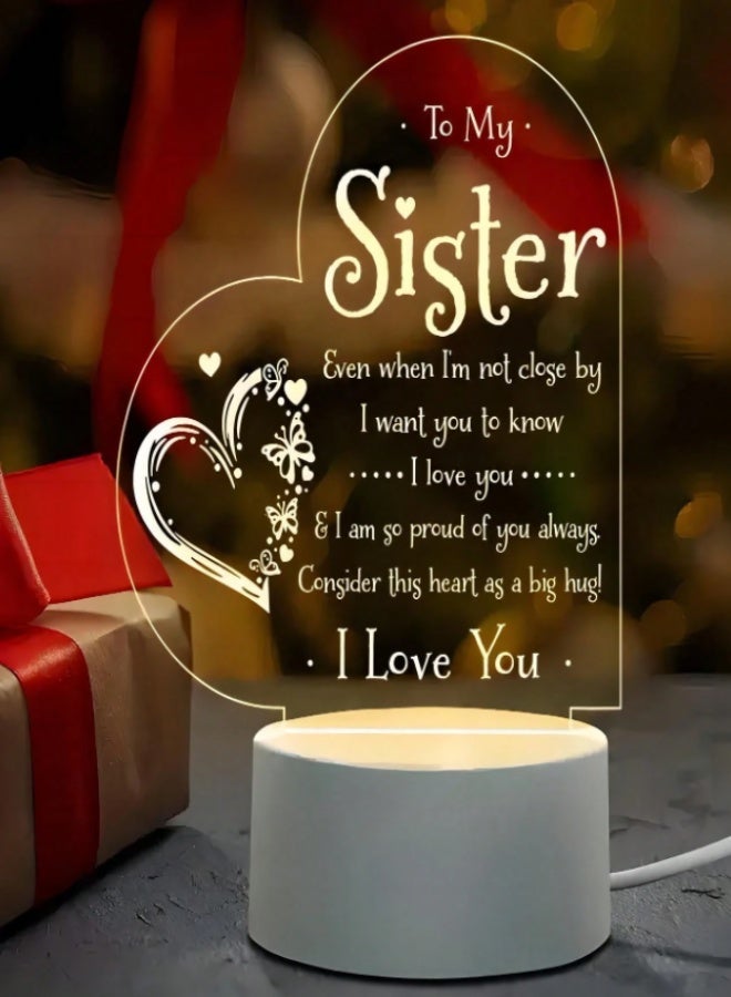 Personalized LED acrylic message memo board, erasable, USB powered, drawing board with night light for bedroom, great gift - Image 1