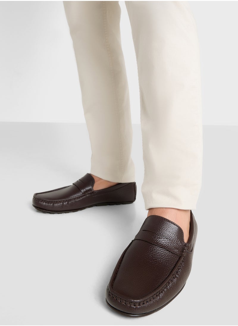 Robert Wood Saddle Details Smart Loafers  - Image 5
