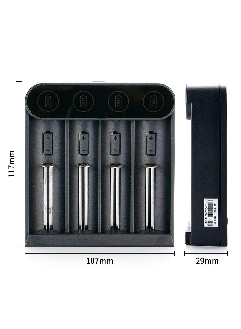 Efest Slim K4 Battery Charger – 4-Slot Charger for Li-ion Rechargeable Batteries - Image 3