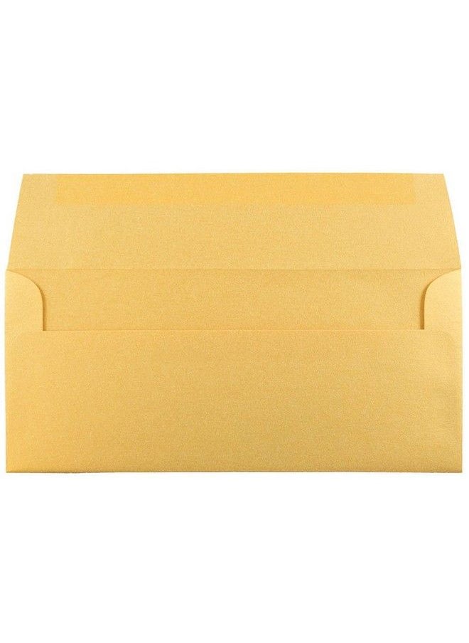 JAM Paper 10 Metallic Business Envelopes 4 1 8 X 9 1 2 Gold Stardream 50 Pack  - Image 3