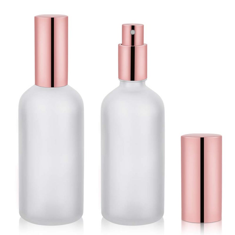 Hydior Small Glass Spray Bottle Perfume Atomizer Fine Mist Spray 34oz 2 Pack