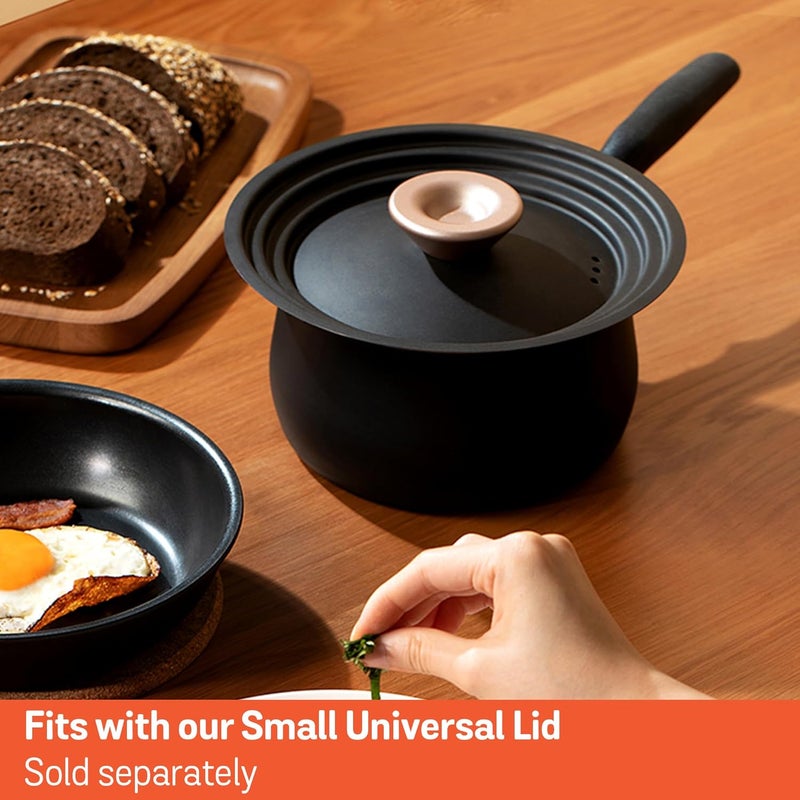 MEYER Nonstick Saucepan, 2 quart / 6" Induction Compatible Sauce Pan, Hard Anodized Nonstick, Dishwasher Safe, Oven Safe, Matte Black with Silicone Handles, Accent Series Cookware, Small, 2qt | 6 inch - Image 5