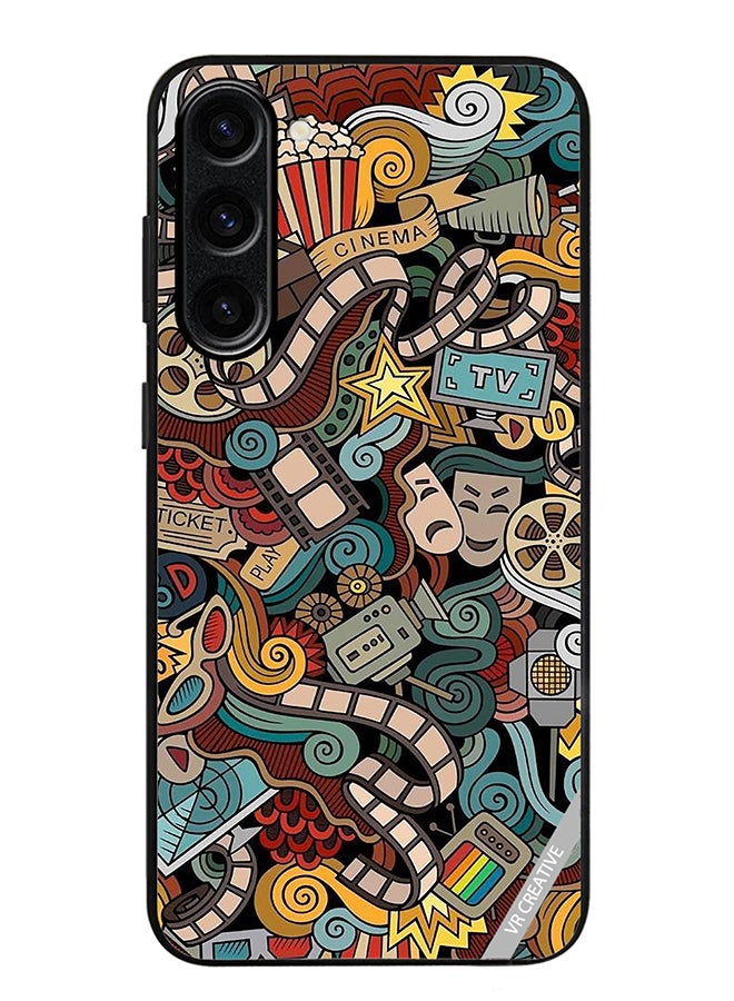 VR CREATIVE Protective Case Cover For Samsung Galaxy S24 Cinema Design  Multicolour - Image 1