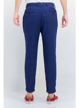 Sorbino Men Regular Fit Solid Dress Pants, Navy  - Image 4