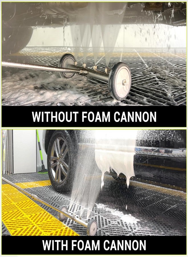 M MINGLE Undercarriage Pressure Washer Attachment, 16 Inch Powerful Under Car Washer with Foam Cannon and Car Wash Mitt, 4000 PSI - Image 5